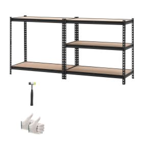 Storage Shelves, 5-Tier Adjustable, 2000 lbs Capacity, Heavy Duty Garage Storage Shelving Unit, Metal Utility Rack Shelf