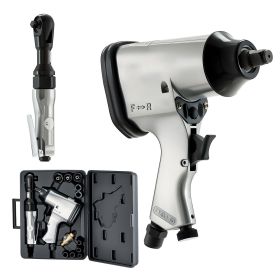 1/2" Air Impact Wrench & 3/8" Ratchet Wrench Combo