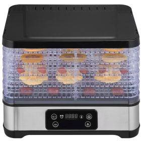 Food Dehydrator Machine, 5-Tray Fruit Dehydrator, 300W Electric Food Dryer w/ Digital Adjustable Timer & Temperature for Jerky, Herb, Meat, Beef