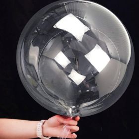 20 Inch Bobo Balloons Bubble Balloons 10 Pcs Clear Bobo Balloon Large Transparent Bubble Balloon For Christmas Wedding Birthday Party Decoration (Option: White)